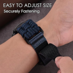 CAGOS Nylon Garmin Fenix 7X/6X/5X Kay -Blue
