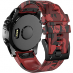 Bandkids Silikon Garmin Fenix 7/6/5 Kay -Red 