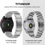 TRUMiRR elik Garmin Fenix 7X Pro Kay-Silver