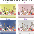 Batianda Botanical Serisi MacBook Neo Laptop K�l�f Seti-Whimsical Wildflower