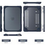Batianda Standl� MacBook Neo Laptop K�l�f Seti-Indigo