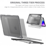Batianda Standl� MacBook Neo Laptop K�l�f Seti-Grey