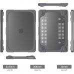 Batianda Standl� MacBook Neo Laptop K�l�f Seti-Grey