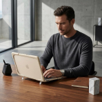 Batianda Standl� MacBook Neo Laptop K�l�f Seti-Rock Gray