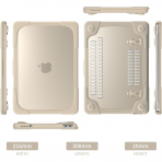 Batianda Standl� MacBook Neo Laptop K�l�f Seti-Rock Gray