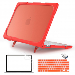 Batianda Standl� MacBook Neo Laptop K�l�f Seti-Red