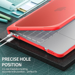 Batianda Standl� MacBook Neo Laptop K�l�f Seti-Red