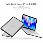 Batianda Ultimate Slim MacBook Neo Laptop K�l�f Seti-Translucent