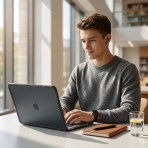 Batianda Ultimate Slim MacBook Neo Laptop K�l�f Seti-Black
