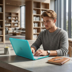 Batianda Ultimate Slim MacBook Neo Laptop K�l�f Seti-Light Blue