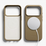Bellroy Apple iPhone 17 Pro Deri Klf-Khaki