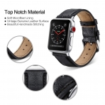 Benuo Apple Watch Series 3 Deri Kay (42mm)-Black