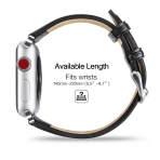 Benuo Apple Watch Series 3 Deri Kay (42mm)-Black