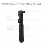 BlitzWolf Bluetooth Selfie Stick-Black