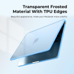 BlueSwan Anti-Cracking MacBook Air K�l�f� (13.6 �n�)-Frosted Sky Blue