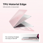 BlueSwan Anti-Cracking MacBook Air K�l�f� (13.6 �n�)-Frosted Pink