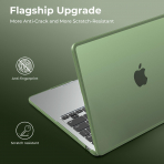 BlueSwan Anti-Cracking MacBook Air K�l�f� (13.6 �n�)-Frosted Green