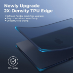 BlueSwan Anti-Cracking MacBook Air K�l�f� (13.6 �n�)-Frosted Midnight