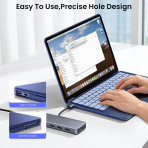 BlueSwan Kaymaz Y�zey MacBook Neo Laptop K�l�f�-Indigo Clear
