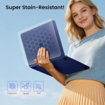 BlueSwan Kaymaz Y�zey MacBook Neo Laptop K�l�f�-Indigo Clear