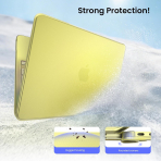 BlueSwan Kaymaz Y�zey MacBook Neo Laptop K�l�f�-Citrus Clear