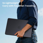 BlueSwan Kaymaz Y�zey MacBook Neo Laptop K�l�f�-Matte Black