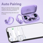 Bmani Bluetooth Kancal Kulak i Kulaklk-Purple