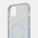 BodyGuardz Ace Pro Serisi iPhone 14 Plus MagSafe Uyumlu Klf -Clear Blue