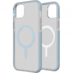 BodyGuardz Ace Pro Serisi iPhone 14 Plus MagSafe Uyumlu Klf -Clear Blue