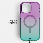 BodyGuardz Ace Pro Serisi Apple iPhone 15 Pro Max MagSafe Uyumlu Klf -Purple Blue