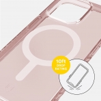 BodyGuardz Carve Serisi iPhone 14 Pro Max effaf Klf-Rose Quartz