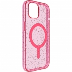 BodyGuardz Carve Serisi Apple iPhone 15 effaf Klf-Pink Glitter