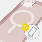 BodyGuardz Carve Serisi iPhone 14 effaf Klf-Rose Quartz