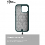 BodyGuardz Paradigm Pro Serisi Apple iPhone 15 Pro Max MagSafe Uyumlu Klf -Blue
