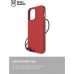 BodyGuardz Paradigm Pro Serisi Apple iPhone 15 Pro Max MagSafe Uyumlu Klf -Red