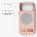 BodyGuardz Weave iPhone 18 Pro Max K�l�f-Clay Pink