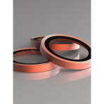 BodyGuardz iPhone 17 Pro Max Kamera Lens Koruyucu-Rust Orange