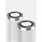 BodyGuardz iPhone 17 Kamera Lens Koruyucu-Silver Glitter