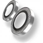 BodyGuardz iPhone 17 Kamera Lens Koruyucu-Silver Glitter