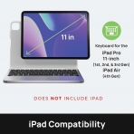 Brydge Max Plus iPad Pro 3.Nesil Klavyeli Klf -Silver