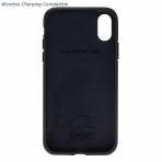 Burkley Case iPhone X Snap-On Deri Klf-Saffiano Navy Blue  