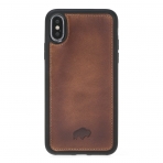 Burkley Case iPhone X Snap-On Deri Klf-Burnished Tan  