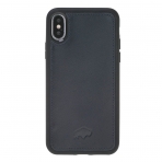 Burkley Case iPhone X Deri C�zdan K�l�f-Saffiano Navy Blue