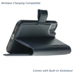 Burkley Case iPhone X Deri Czdan Klf-Saffiano Navy Blue