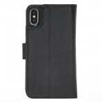 Burkley Case iPhone X Deri C�zdan K�l�f-Pebble Black