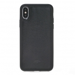 Burkley Case iPhone X Deri C�zdan K�l�f-Pebble Black