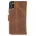 Burkley Case iPhone X Deri C�zdan K�l�f-Antique Golden Brown