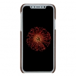 Burkley Case iPhone X Snap-On Deri Czdan Klf-Burnished Tan