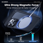 CASEKOO MagicStand iPhone 15 Pro Manyetik Klf -Grey