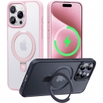 CASEKOO MagicStand iPhone 15 Pro Max Manyetik Klf -Pink